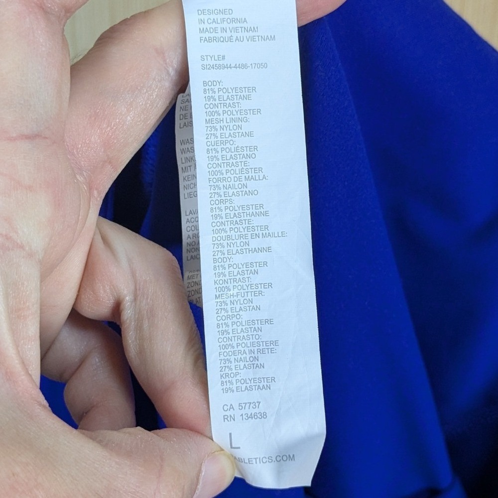 Fabletics Royal Blue Pleated Tennis Prep Skort Athletic Skirt Women Large - Picture 2 of 8